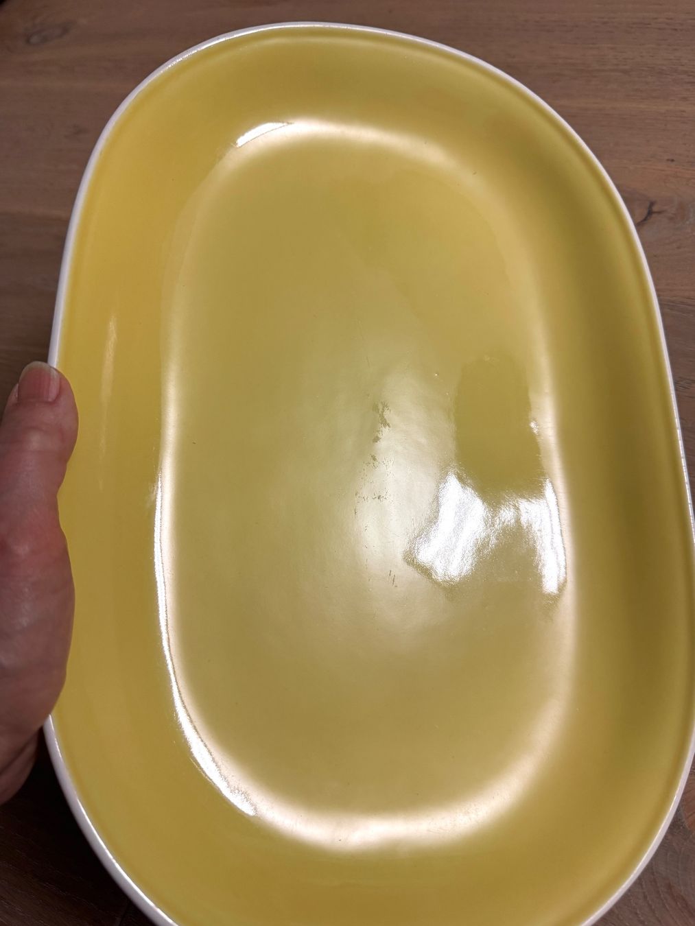 Rössler Piatti di portata: Grosse Rössler Schale Platte 36 cm gelb Servierschale – Usato da Rothrist venduto da Luckywinner 6