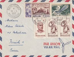Madegaskar Flugpost 1955