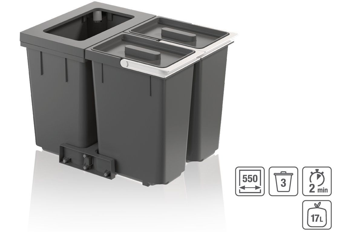 Müllex Cestini per rifiuti: 081 Müllex Abfallsystem X55 M17 – Nuovo (secondo la descrizione) da Derendingen venduto da Meisterstuecke 1