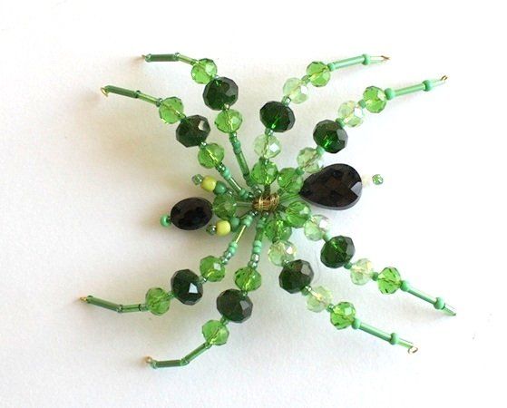 Alle Dekorationen: Deko Spinne Perlen grün – Neu (gemäss Beschreibung) aus Schlatt TG von glueckwunschkarte.22