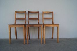 3 Biedermeierstühle Nussbaum