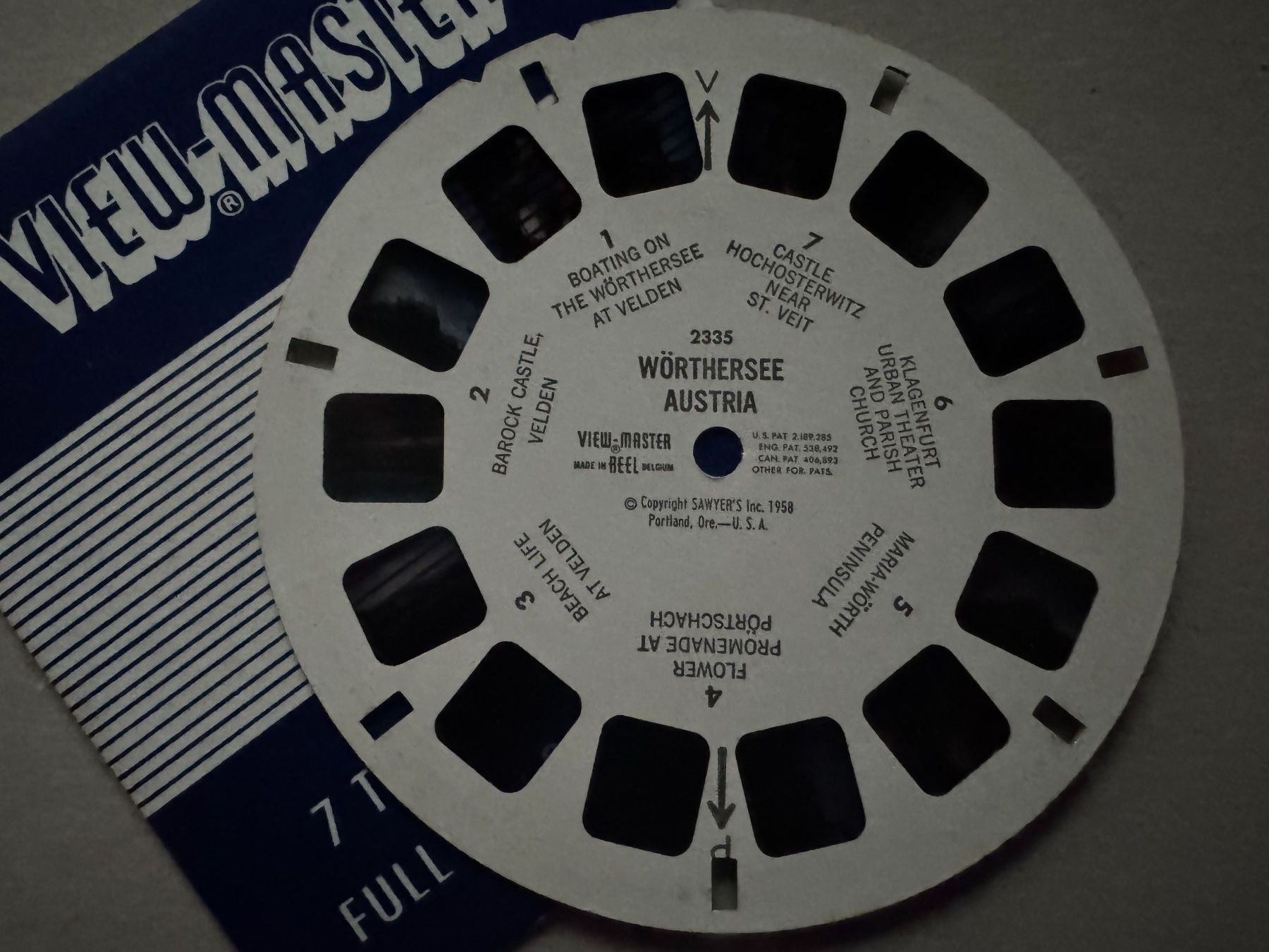 View-master Giocattoli: View-Master 3D: Nr. 2335 WÖRTHERSEE AUSTRIA – Usato da Tegerfelden venduto da siebenmacky 2