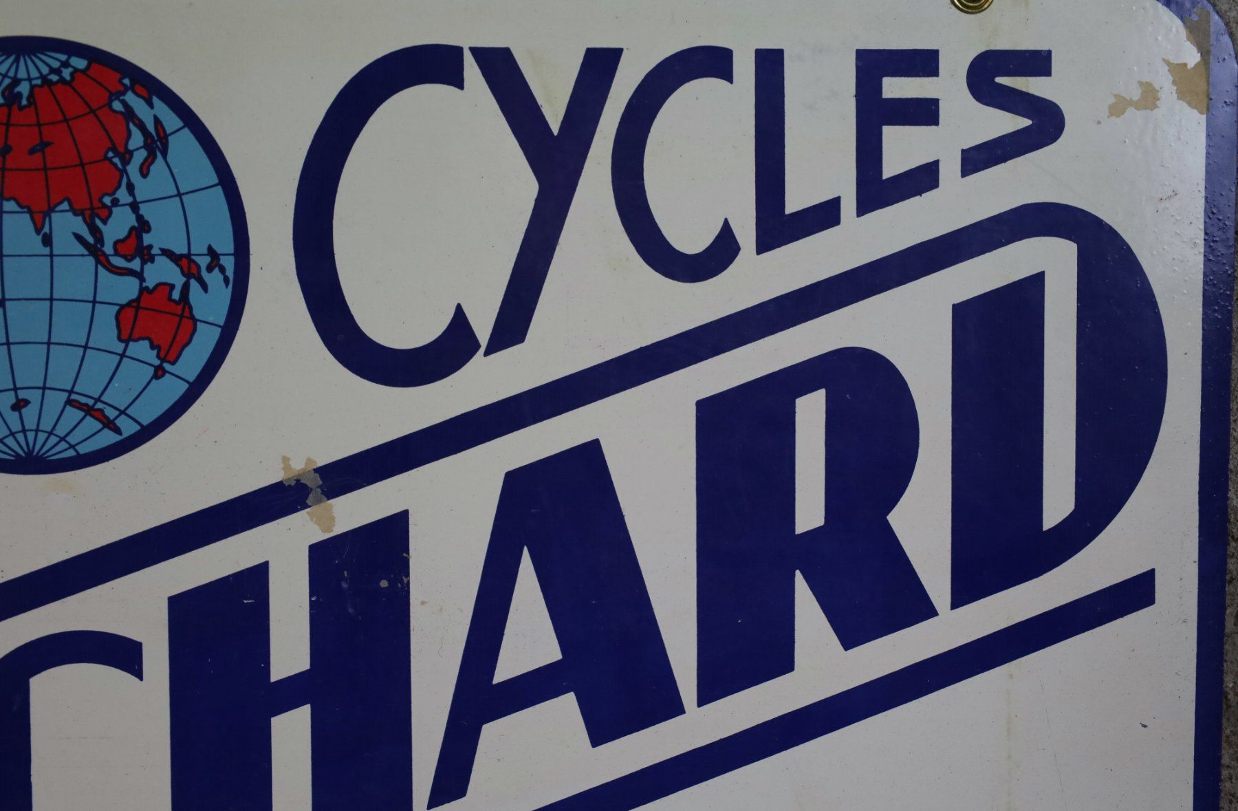 Insegne: doppelseitiges Blechschild "Cycles Lucien Michard" Fahrrad – Usato da Birrwil venduto da brandschatz_birrwil 4