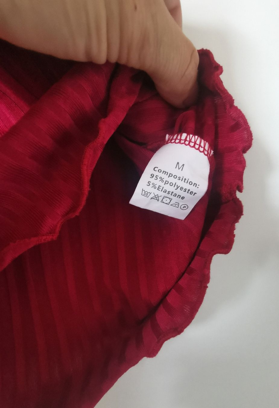 Kleider: Sommerliches, rotes Rippenkleid Gr. M – Neu (gemäss Beschreibung) aus Obergerlafingen von Sigus 2