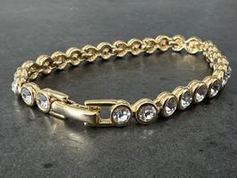 Luxuriöses Tennis Armband mit facettierten Kristallen