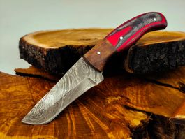 Geprüft! B Knife Faltenstahl DAMASCUS Damast Jagdmesser