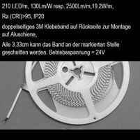 LED Streifen A++, Ra>95, 130Lm/W, 3200K