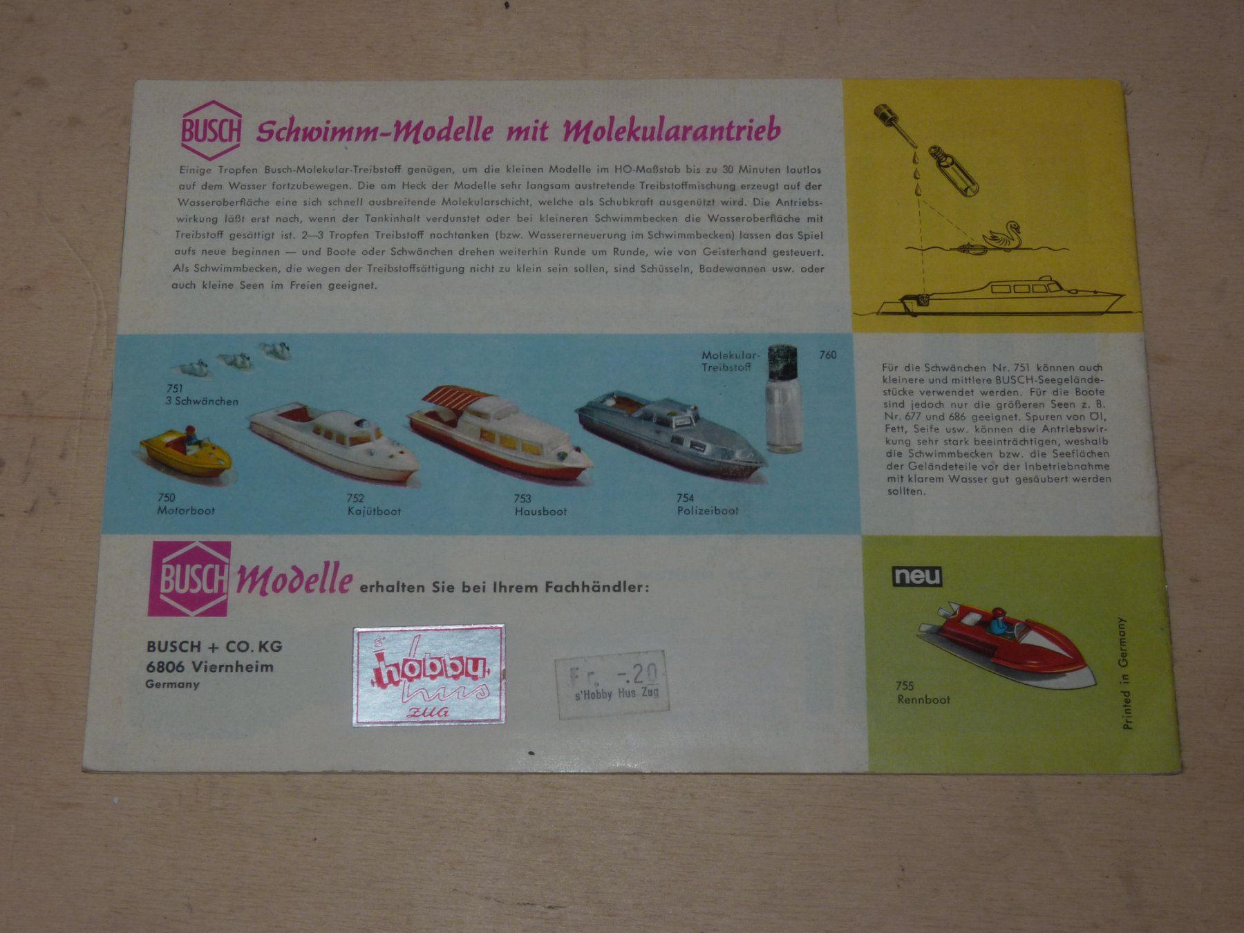 Busch Trains électriques: Prospekt Busch – D'occasion à Rudolfstetten par Rrst1968 1