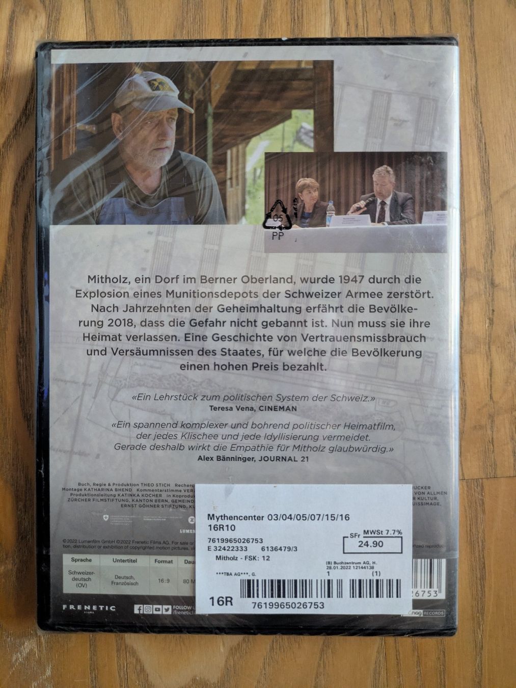 Tous les DVDs: Mitholz (2020 - CH-Doku) – Neuf avec emballage d'origine à Männedorf par Pacer19 1