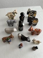 Bauernhof Miniaturfiguren-Set, Vintage, 13 Stück, Top!