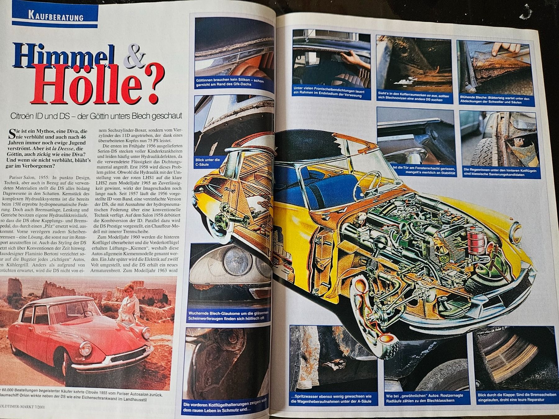 Bentley Sonstiges Fahrzeugzubehör: Oldtimer Markt 7/01 Alfa 33 Citroen DS ID Karmann xa – Gebraucht aus Flawil von sr1_f6st 4