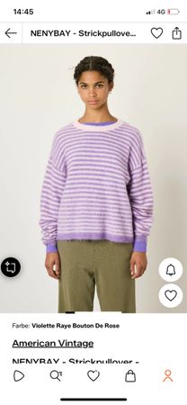 American Vintage Strickpullover Alpaka Grösse M