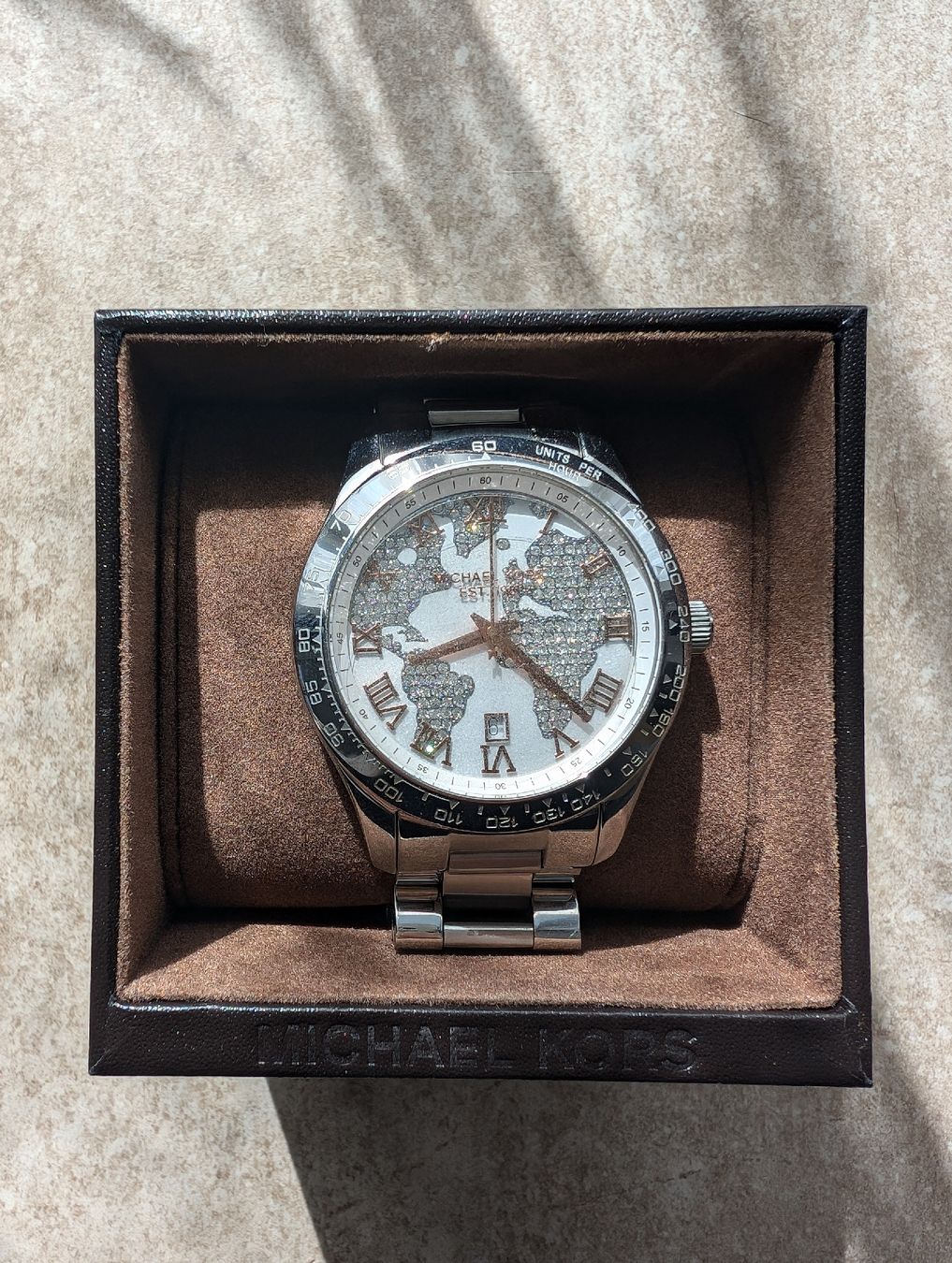 Michael Kors Orologi: Elegant Michael Kors World Map Watch w/ Crystals – Nuovo (secondo la descrizione) da Sierre venduto da Dorianex6 2