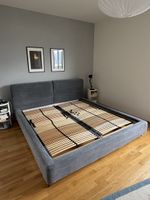 Letto matrimoniale Furninova grigio, 180x200cm, incl. reti