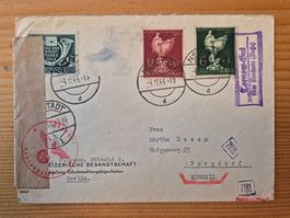 DE-D-Reich Zensurbrief aus Tornow 1944 in die Schweiz