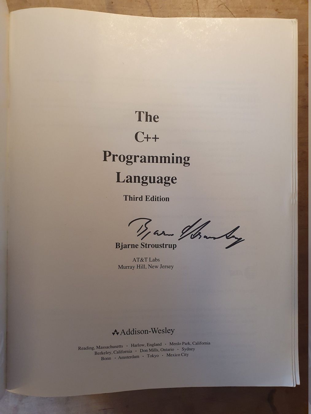Bücher: The C++ Programming Language Bjarne Stroustrup Addison Wesle – Gebraucht aus Zürich von loosebone 1