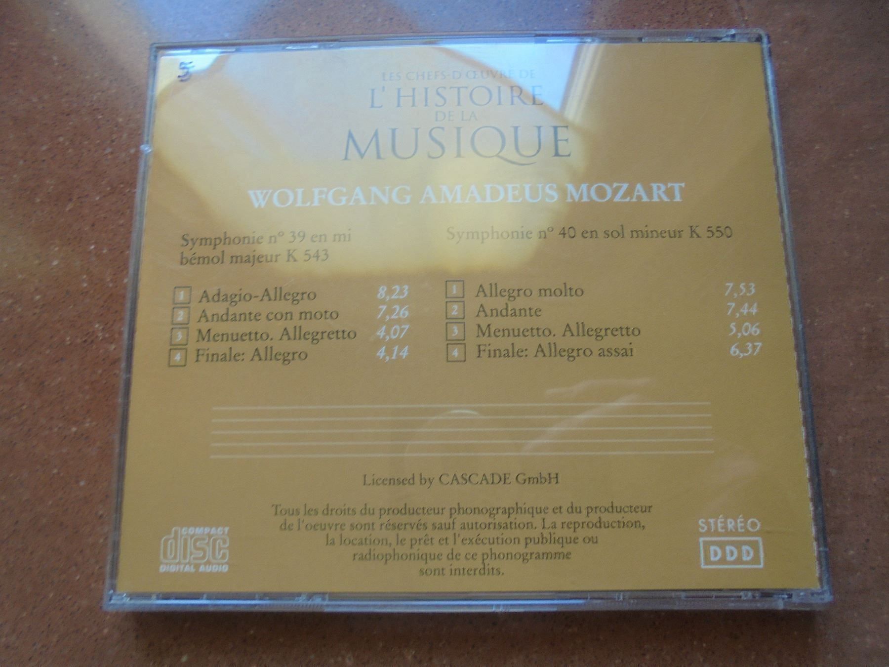 CDs: 5 CD classiques - 4 x Mozart + 1 x Liszt – Gebraucht aus Vessy von mafabe 9