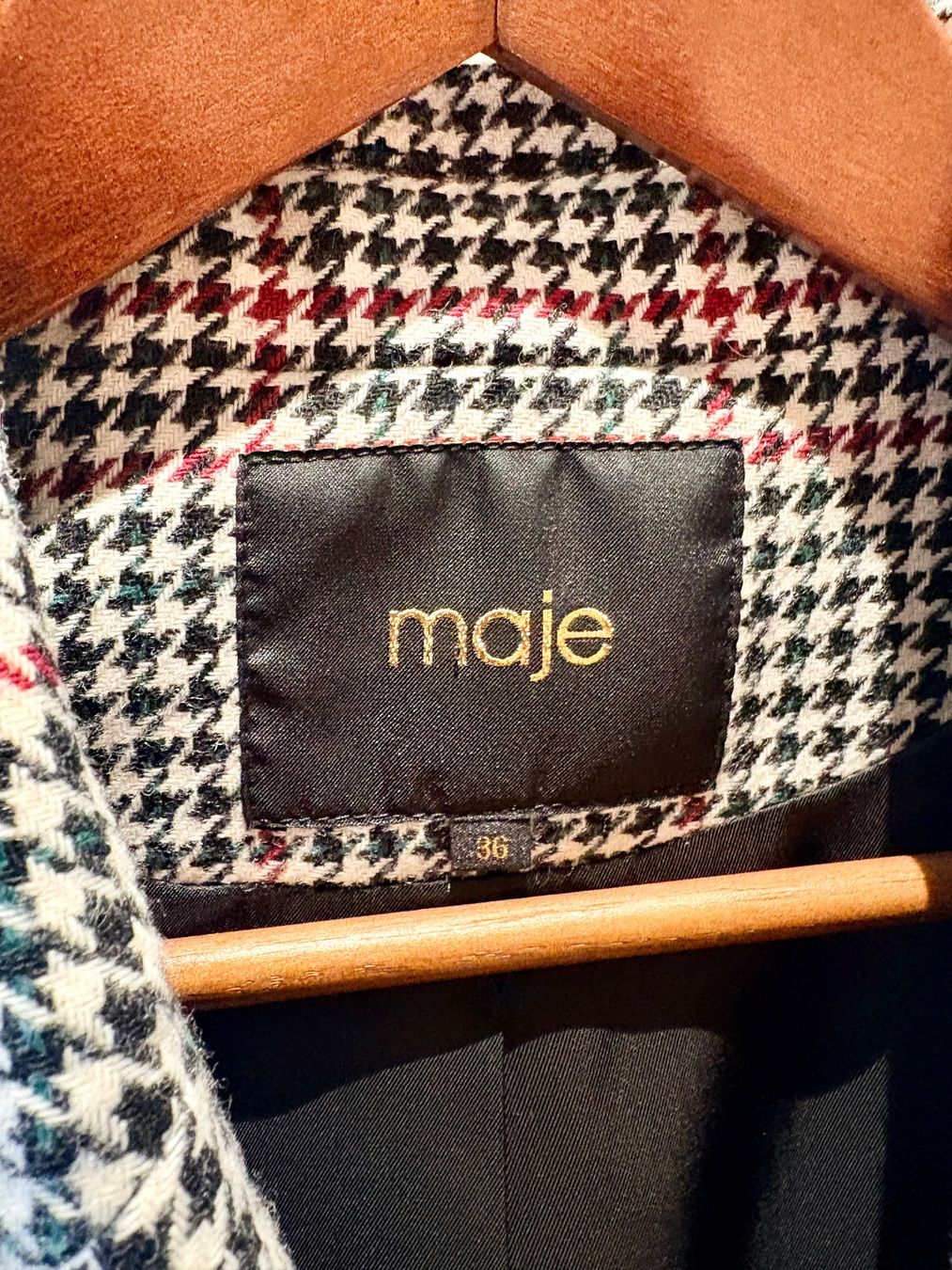 Maje Vestes: Maje Blazer Pied-de-poule - 36 – Neuf (Voir description) à Rolle par elisolle 3