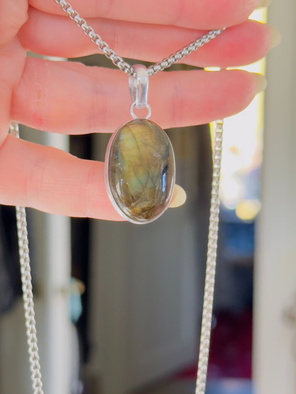 Catenine: Fashionable labradorite necklace – Nuovo e nell'imballaggio originale da Genève venduto da AGBERG 8