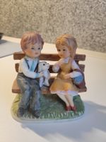 ⭐️Figurine Couple d'enfants avec chiot