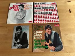 CHRIS ROBERTS ROBERT tolle Singles + original Autogramm Kult