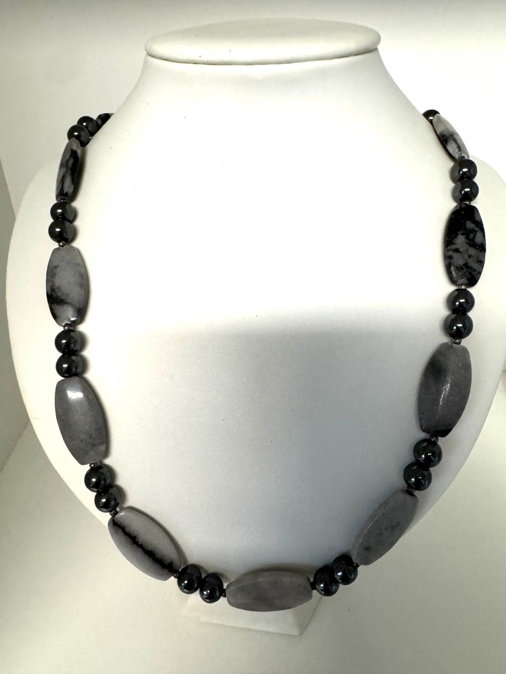 Catenine: Halskette Jaspis, Hämatit – Nuovo (secondo la descrizione) da Biberist venduto da tl-schmuck