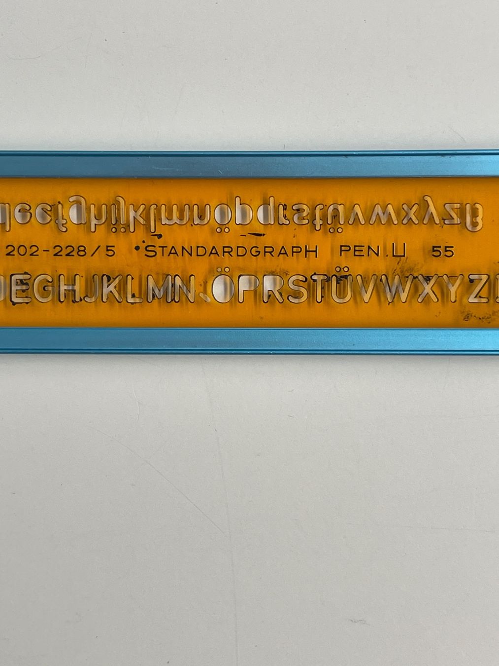 Sciablone: Schreibschablone Standardgraph H 5 mm, Nr. 4 – Usato da Matzingen venduto da carola71 1