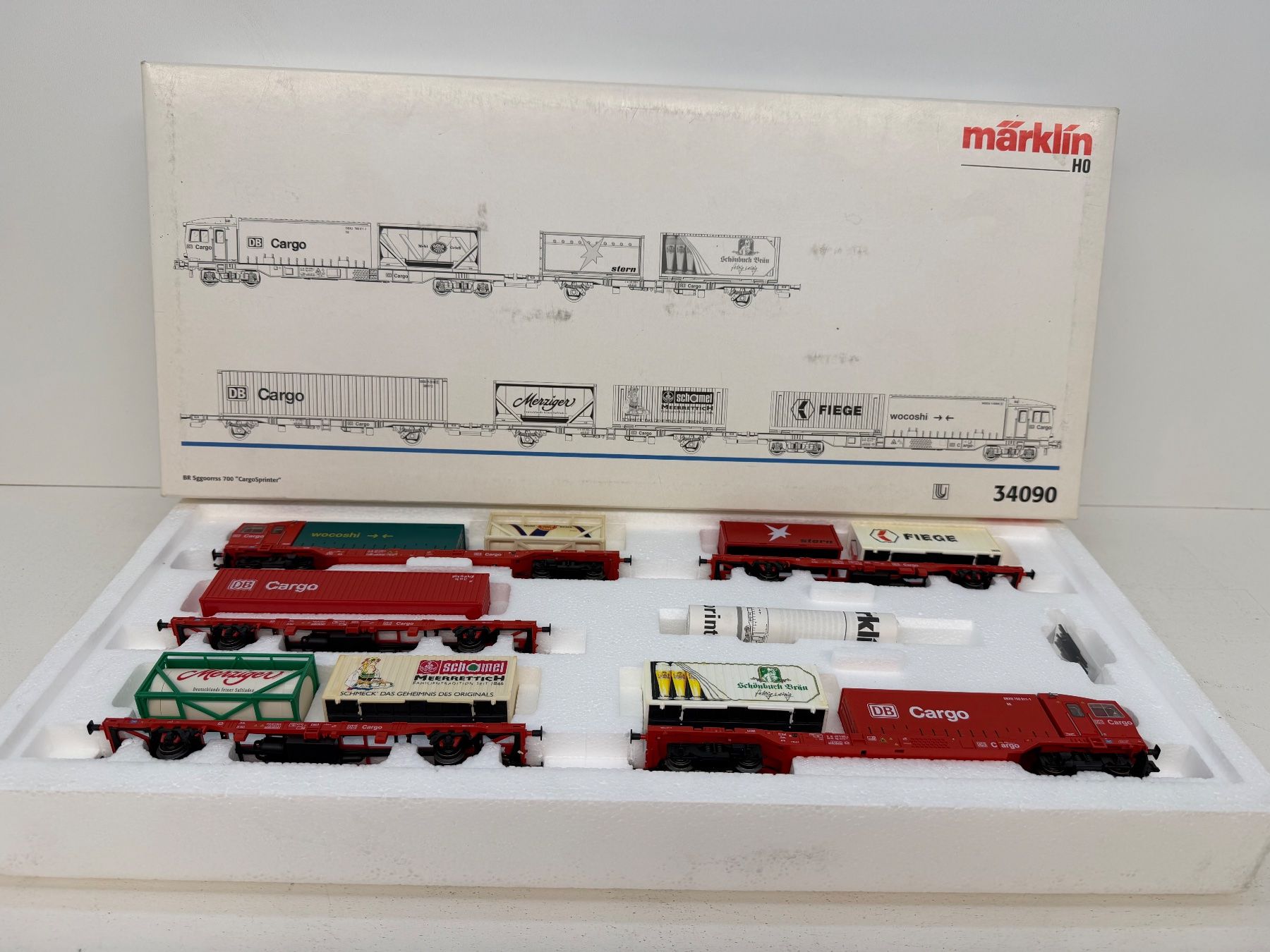 Märklin Modellini di ferrovie: Märklin 34090 BR Sggoorrss 700 "CargoSprinter" – Usato da Büsserach venduto da ModellbahnDepot