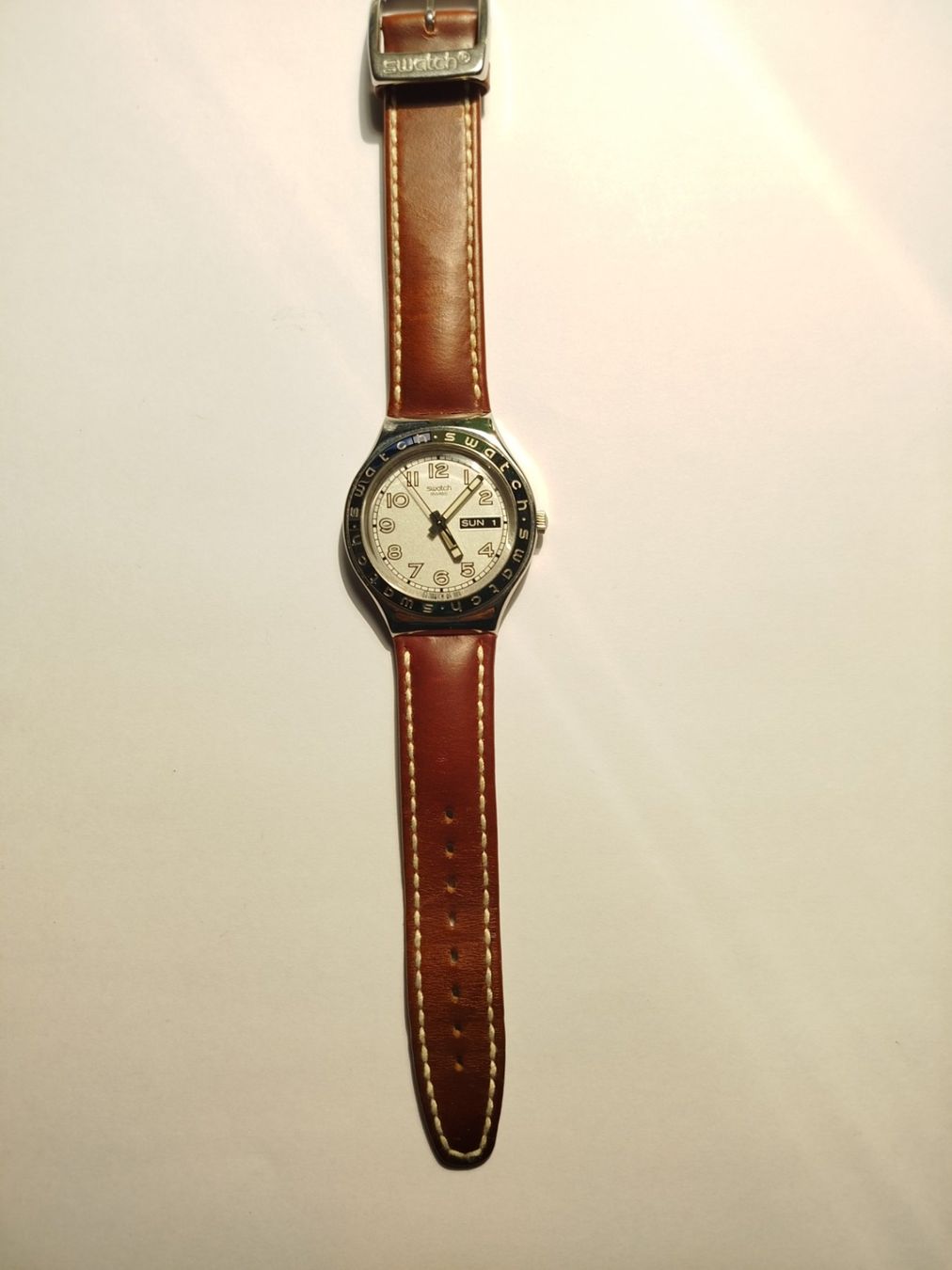 Swatch Orologi: SWATCH IRONY mit Lederarmband – Usato da Zug venduto da Robert0125 1