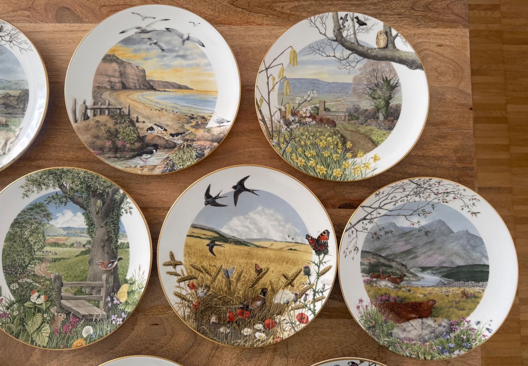 Franklin Porcelain Piatti: Peter Barrett Sammelteller Set 10 Stk Royal Worcester – Usato da Zürich venduto da any_cyh9 2