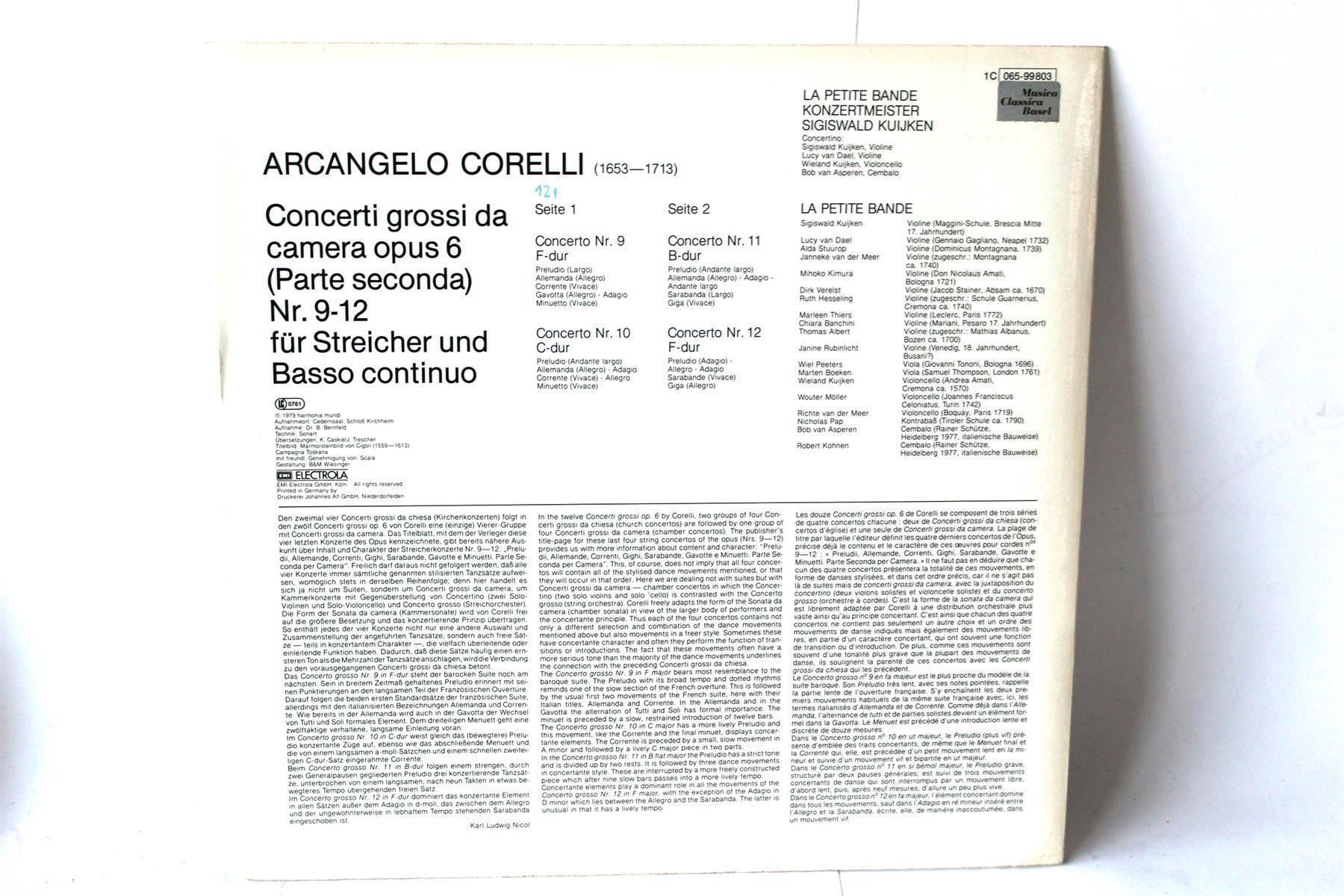 Dischi in vinile: ARCANGELO CORELLI: Concerti Grossi Da... – Usato da Bern venduto da kultiges 5