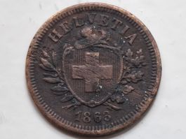 1 Rappen 1863