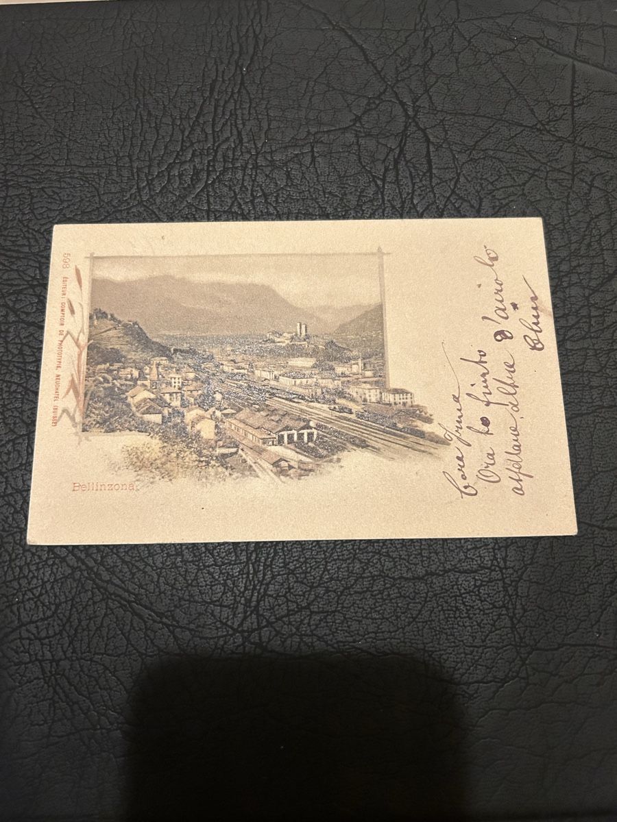 Cartoline postali: Bellinzona 1900 – Usato da Breganzona venduto da Milesbo