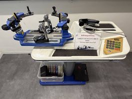 Bespannungsmaschine mit viel Zubehör