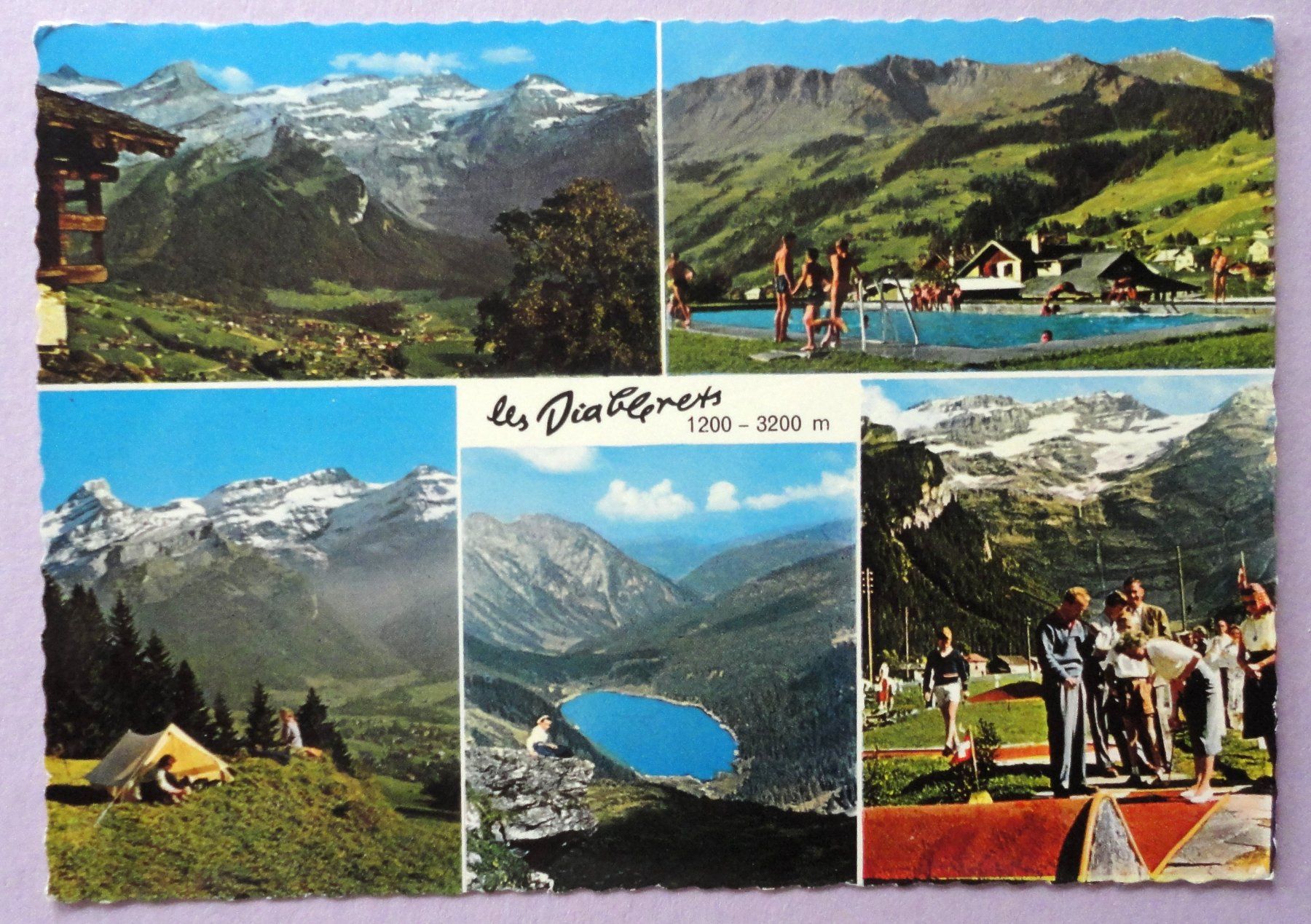 Ansichtskarten: Les Diablerets, 1200-3200 m – Gebraucht aus Fétigny von Billy2miny
