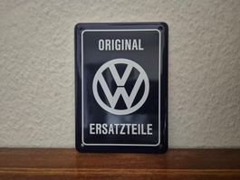 Emailschild VW Werkstatt Auto Service Garage Emaille Schild