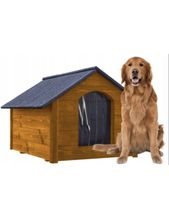 XXXL Hundehütte Holz Hundehütte Massiv Wetterfest Echtholz i
