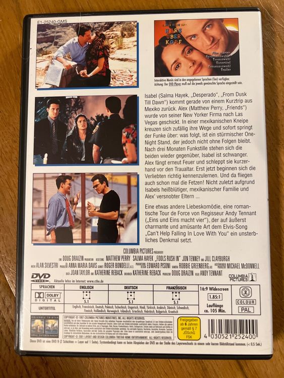 Fools Rush In Herz über Kopf (Matthew Perry & Salma Hayek) Kaufen