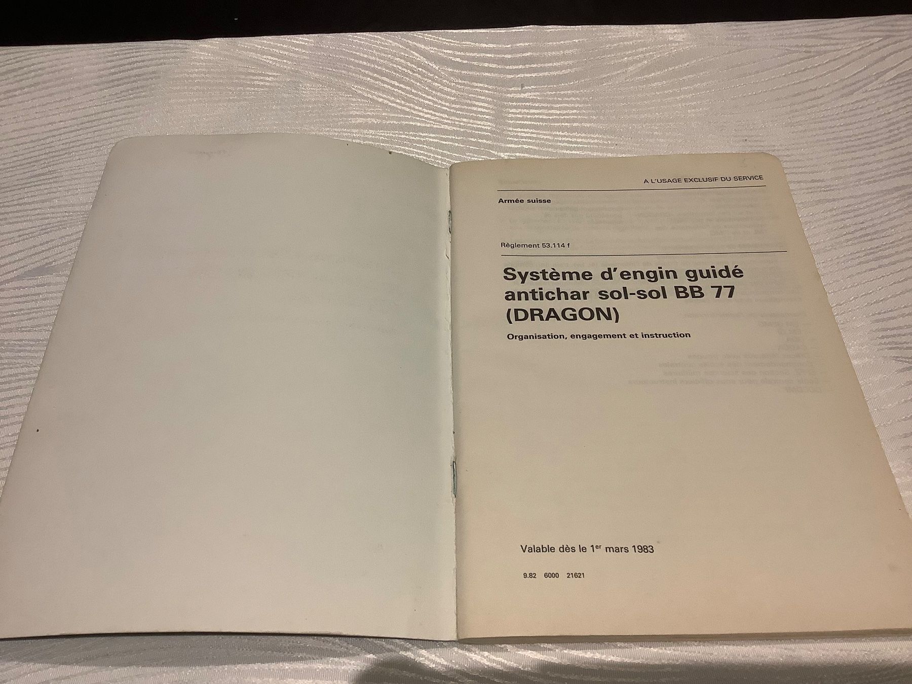 Libri: Système d’engin guidé antichar BB77 (Dragon) – Usato da Massongex venduto da Nitramas 1