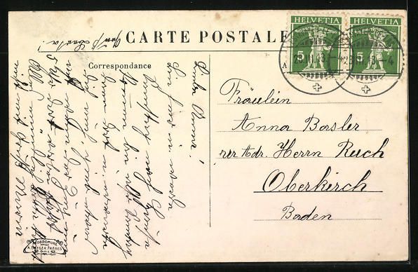 Cartoline postali: Estavayer-le-Lac, Institut du Sacre-Coeu – Usato da Berlin venduto da bartko-reher 1