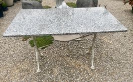 Gartentisch, Bistrotisch mit Granitplatte