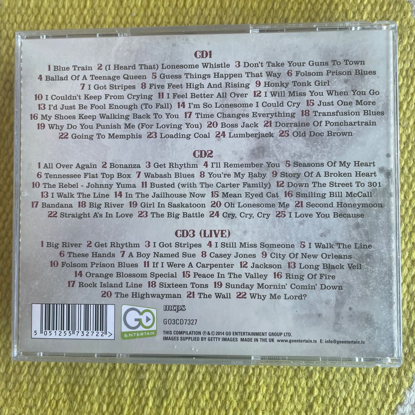 CD: JOHNNY CASH-3CD BOX SET JUST ONE MORE – Usato da Rorschacherberg venduto da CD-Roli 1