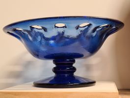 Glas Deko Schale, Ø 21 x H 10 cm