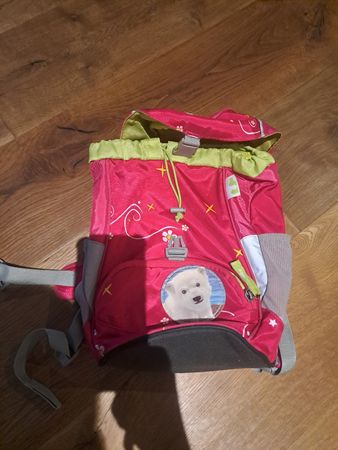 Kinderrucksack pink mit Bärenmotiv