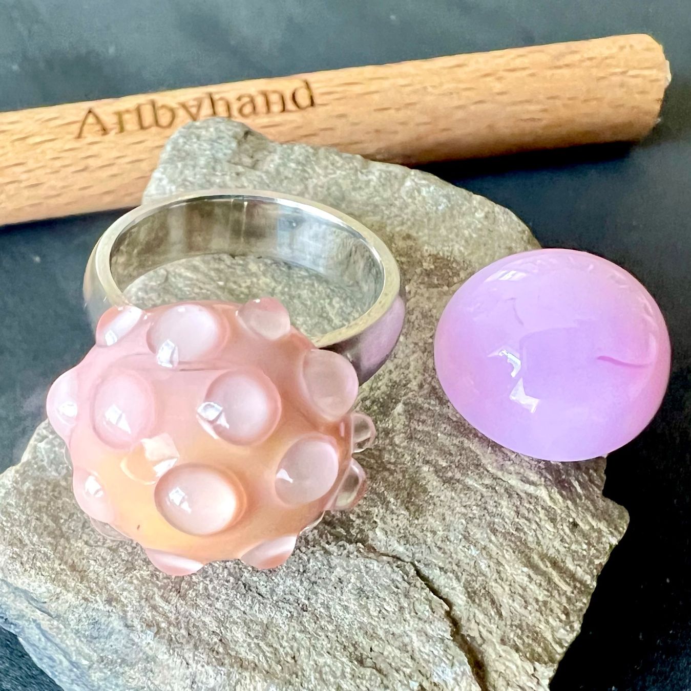 Anelli: Murano Zauberring mit Wechselköpfen- verspielt & einzigartig – Usato da Ruswil venduto da artbyhand
