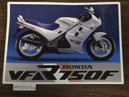 Vintage Honda VFR 750F Motorcycle Sticker