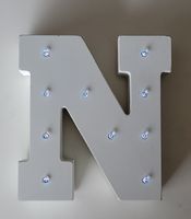 Dekorative Leuchtbuchstabe N - Perfekt fürs Kinderzimmer!