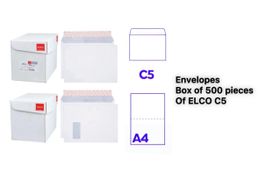Lot d'enveloppes ELCO C5 neuves - Paquet de 500 pièces
