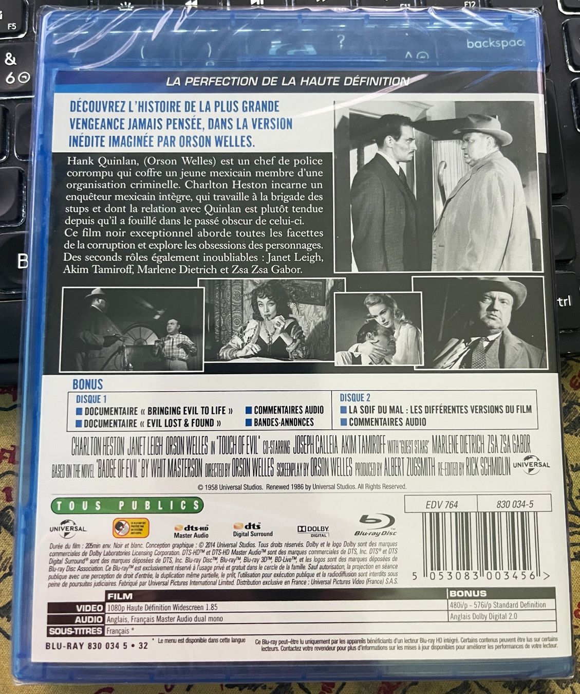 Tutti i DVDs: Blu-ray La soif du mal (1958) – Nuovo e nell'imballaggio originale da Semsales venduto da __Florian__ 2