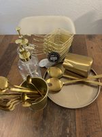 Goldfarbenes Küchen- & Deko-Set